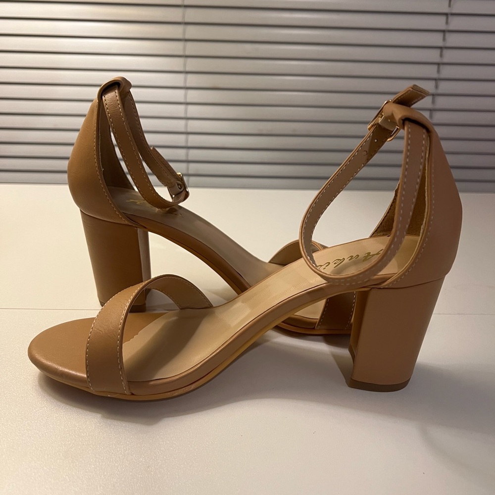 Brand new nude heels size 6.5, 7, and 7.5! By Ankis.